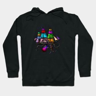 Kraken Attackin’ in Color Hoodie